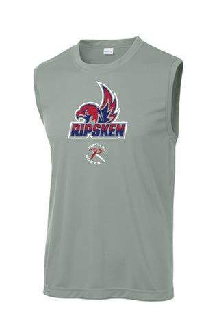 RipSken Dri Fit Sleeveless Tshirt - Mens - Silver