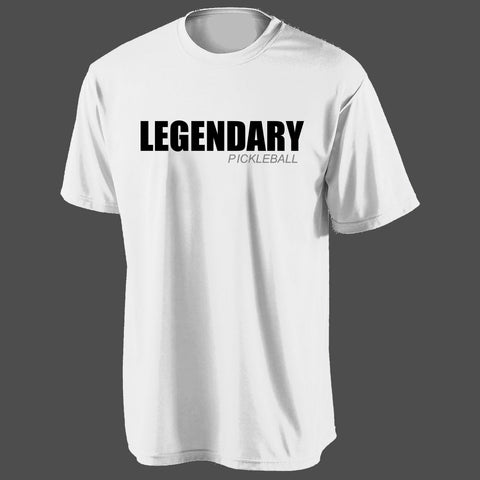 Legendary Men's White Dri Fit Short Sleeve Shirt