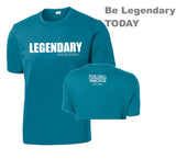 Legendary Men's Tropic Blue Dri Fit Short Sleeve Shirt