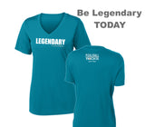 Legendary Womens 353 Tropic Blue Dri Fit Tshirt