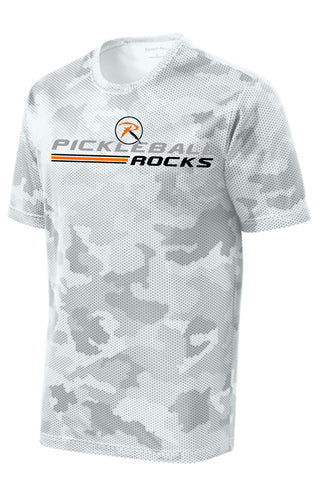 Pickleball Rocks White Camo Dri Fit Tshirt