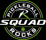Pickleball Rocks SQUAD 380 Bright Blue Laides Dri Fit Tshirt