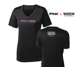 Pink Widow Black V Short Sleeve TShirt
