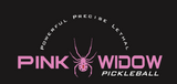 Pickleball Rocks "PINK WIDOW" 16mm Carbon Fiber Paddle