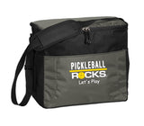 Pickleball Rocks Embroidered Soft Sided Cooler
