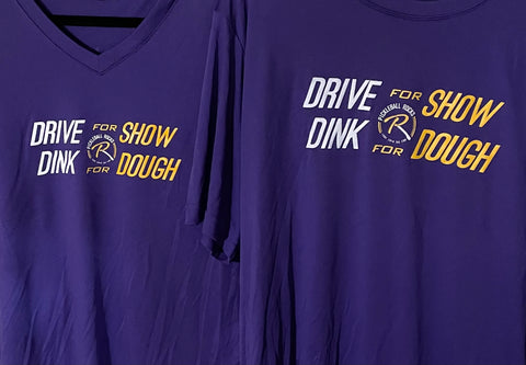 DRIVE For Show DINK for Dough Purple Short Sleeve Shirt