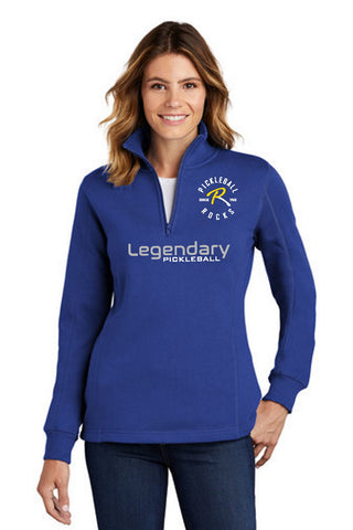 Legendary Ladies Super Warm Quarter Zip 253 Sweatshirt - Real Royal Blue