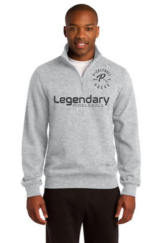 Legendary Mens Super Warm Quarter Zip Sweatshirt - Athletic Heather Grey