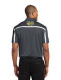 Legendary Mens Silk Touch Performance Dri-Fit Polo Shirt - Steel Grey and White
