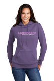 Legendary Ladies Lightweight Pullover Hoodie Hooded Sweatshirt - Purple Heather