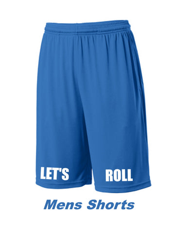 Let's Roll Mens Bright Blue Shorts