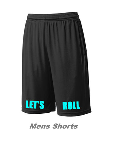 Let's Roll Mens Black Shorts