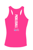 Ladies Neon Pink Dri Fit Racer Back Come Join The Fun Tank