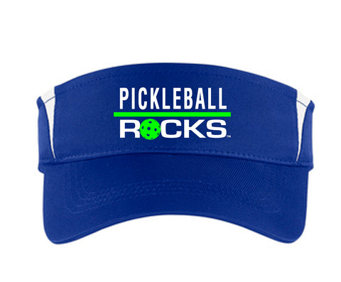 Pickleball Rocks Royal Blue Dri Fit Visor