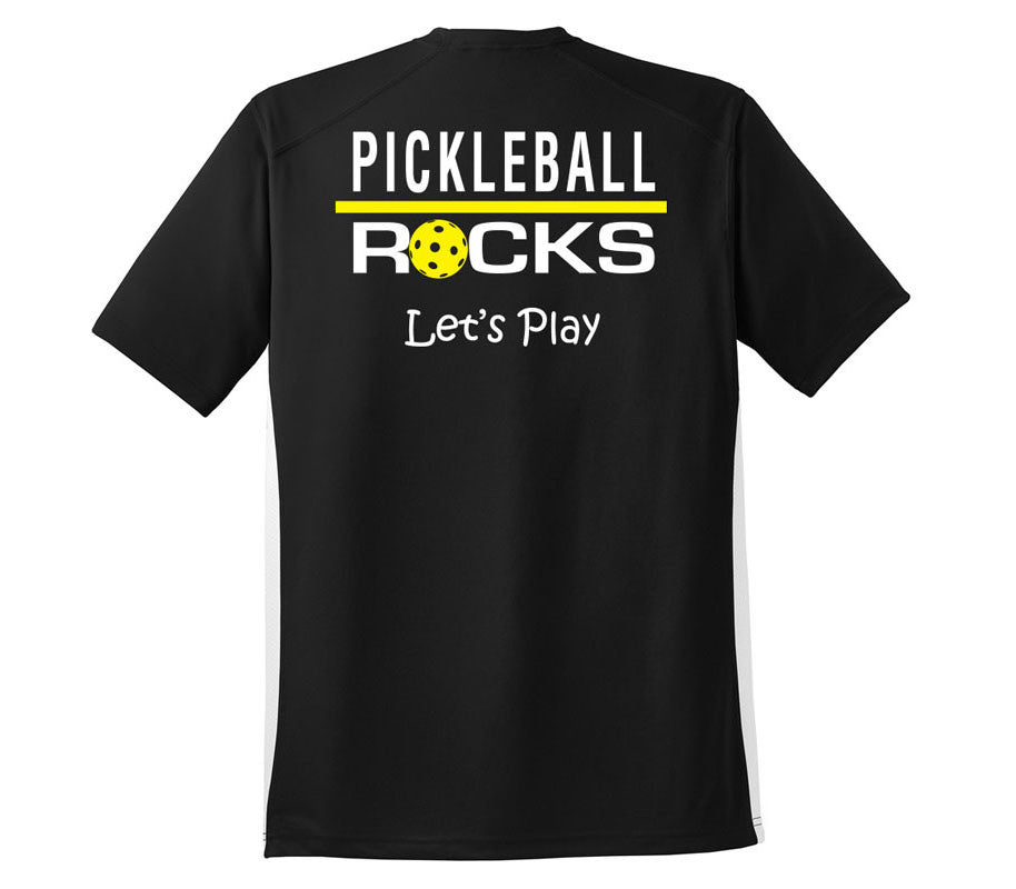 THE CLASSIC Performance Dri Fit Short Sleeve Pickleball Tshirt Black