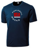 USA Pickleball Navy Blue Short Sleeve Shirt
