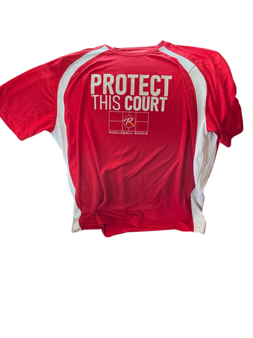 Protect This Court - Red Dri Fit Short Sleeve Shirt