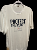 Protect This Court - White Dri Fit Short Sleeve Shirt