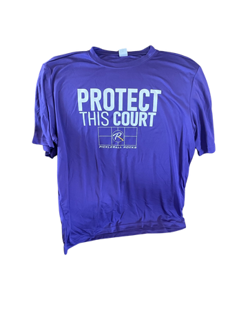 Protect This Court - Purple Dri Fit Short Sleeve Shirt