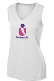 Unstoppable Pickleball - Ladies Ultra Sleeveless White Tshirt