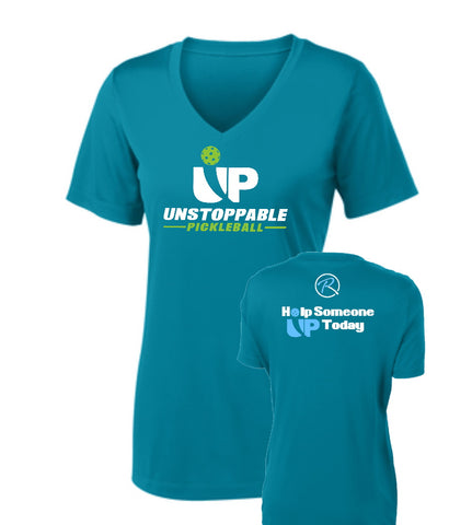 Unstoppable Pickleball - First Edition Tropic Blue VNeck