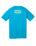 Unstoppable Pickleball Juniors - Unisex Atomic Blue Tshirt w/White and Pink U Logo