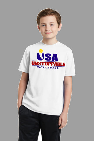Unstoppable Pickleball Juniors - Unisex USA Red White and Blue